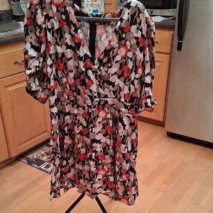 Ted Baker Multicolor Floral Midi Dress